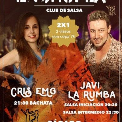 04012017 Sábado 4 de Febrero 2x1 Salsa y Bachata!!